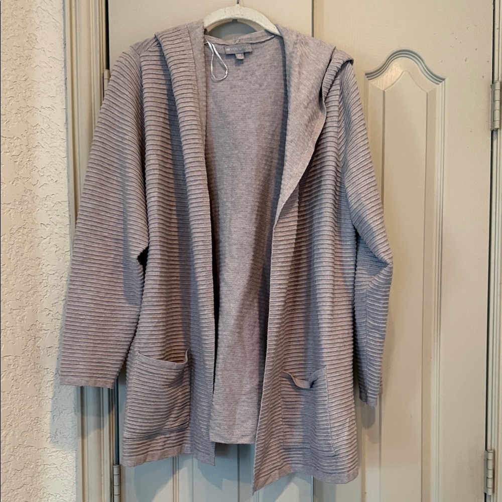 Gray/Greige Hooded Women's Sweater